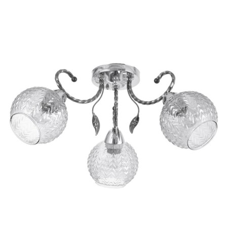 Teresa chandelier 3x40W e27 chrome, black chrome 55x55x21cm