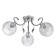 Teresa chandelier 3x40W e27 chrome, black chrome 55x55x21cm