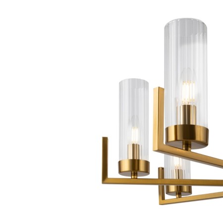 Suspended lamp Freya Fr5214PL-08BS ADELINE, 750X750X730 mm, E14, 8x60W, brass color-3