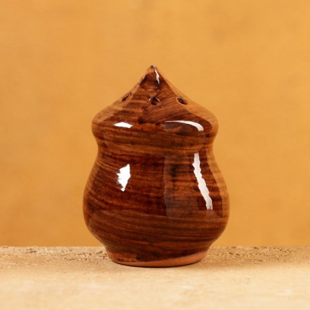 Solonka Rishtan ceramics "Aktash", 100 ml, brown