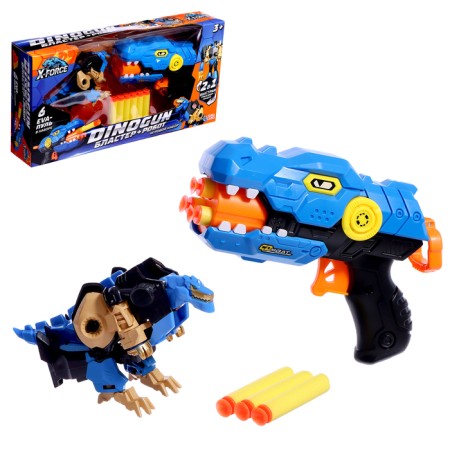 Blaster Battle, with a robot, shoots soft bullets