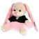 Soft toy "Bunny Lin", in a black jacket and a pink skirt ", 20 cm
