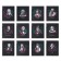 A set of subject notebooks of 48 sheets, 12 pieces, Erichkrause "Persons", plastic cover, coated cardboard, Bloc Offset 100%, info-block