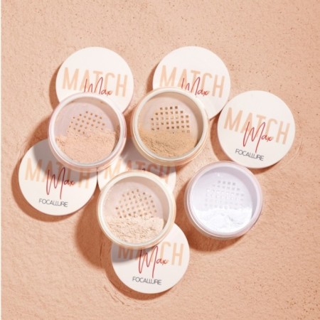 Face Focallure Baking & Setting Loose Powder, crumbly, tone 04, 15 g-4