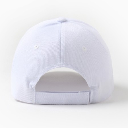 Baseball cap, white color, size 56-58-2
