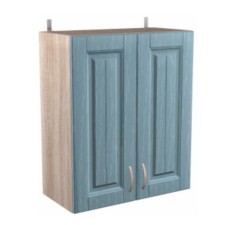 Cabinet of hinged country 600x300x720 oak milk/blue