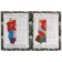 Mirror coloring "Funny pandas" 8 p.