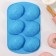The form for baking the share "Easter. Easter eggs ”, silicone, 32.5 × 19.5 cm, 6 cells (9.7 × 6.8 cm), red color