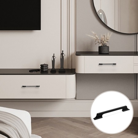 Cappio RSC020 handle, aluminum, m/o 160 mm, black color black-5