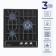 Hon surface Delvento V45V35B001, gas, 3 burners, black