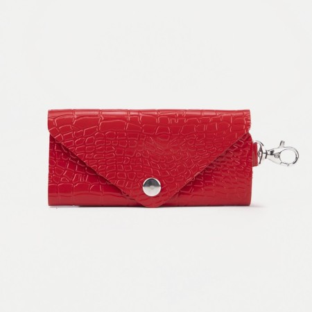 Key on the button, length 11 cm, red color