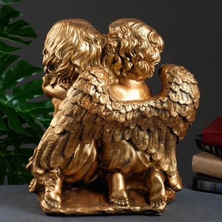 Figure "Angel and Fairy Singing" Big Bronze 23x36x40cm-1