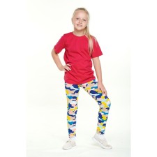 Children's T -shirt, height 128 cm, red color