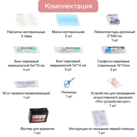 First aid of first aid Torso, composition 2023-2024, by order No. 1080n for inspection-1