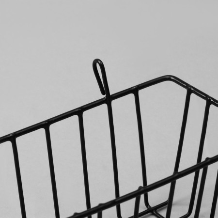 Basket on a grid, 23 × 10 × 9 cm, black color-2