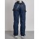 Semi-combinezone ski insulated female winter, size 42, dark blue color