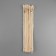 Metal zipper, No. 3, non -proceeding, automatic lock, 30 cm, beige color/nickel
