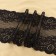 Lace elastic fabric, 190 mm × 2.7 ± 0.5 m, black color