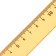 Damage set 4 objects (ruler 15 cm, square 30 °/ 60 °, 10 cm; square 45 °/ 45 °, 8 cm; transporter 180 °, 9 cm), transparent orange