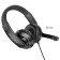 Headphones Borofone BO102, game, invoices, microphone, 3.5 mm, 1.2 m, black