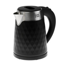 Electric kettle Homestar HS-1021, plastic, Metal flask, 1.7 l, 1500 watts, black