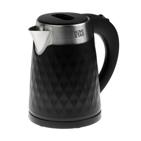 Electric kettle Homestar HS-1021, plastic, Metal flask, 1.7 l, 1500 watts, black
