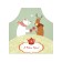 Apron kitchen with a photo print "tea party with friends", adjustable, size OS