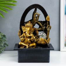 The desktop fountain from the Golden Ganesh network, hand with lotuses 