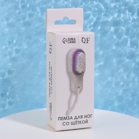 Pumse for pedicure with a brush, with a pen, 11 cm, in a box, color mix-7