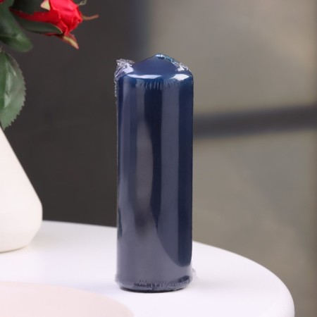 Candle - cylinder, 4 × 12, 15 hours, azure-3