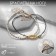 Bracelet on the leg set 2 pcs. "Sea", white color in gold, 28 cm