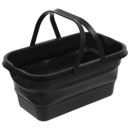 Folding basket for picnic, 47x26x24 cm, table 45x29x17 cm, black color-11