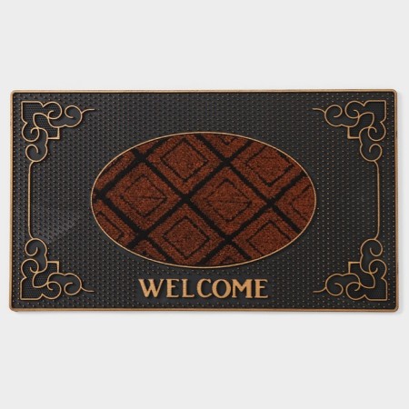 Rug -shaped rubber shade of Welcome, 40 × 70 cm, color mix-4