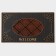 Rug -shaped rubber shade of Welcome, 40 × 70 cm, color mix
