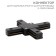 Connector for single-phase tire pipeline X-shaped black rexant