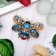 Brooch of an ethnic "Fly", colored in black gold
