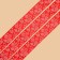 Satin tape "Christmas tree decorations", red, 4 cm × 5 m