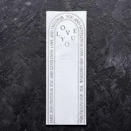 Packet stake, for flowers, black, 14*40cm-2
