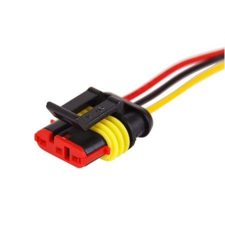 REXANT Automobile connector, plug with a wire 20 cm, DJ7031-1.5-21, 3-pin