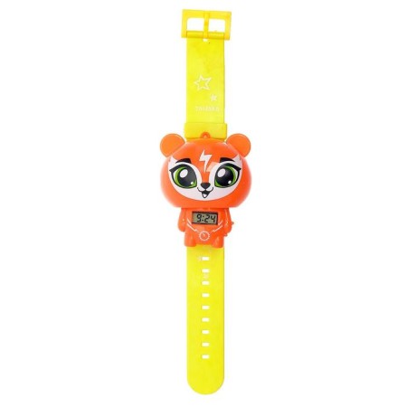 Electronic clock "cunning fox", Orange color-1