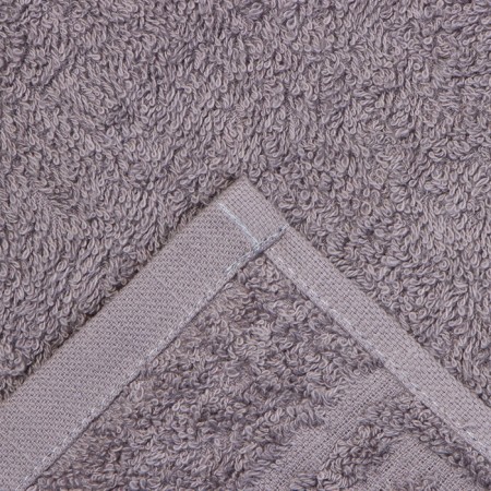 Terry towel with a border 50x90 cm, steel gray, cotton 100%, 430g/m2-3