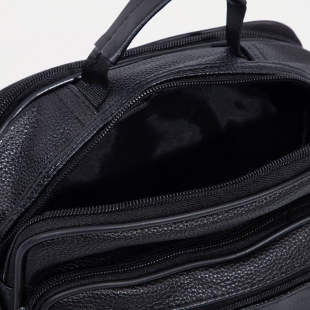 Male bag, black color-5