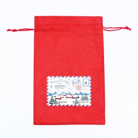 Gift bag with thermonacleka, 16 x 24 cm, red-1