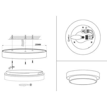 Lamp Holger, 1x40W, E14, IP44, Chromium color-2