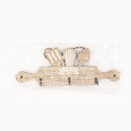 Hooks for the kitchen "Kitchen Rules", beige color, 29.8 x 11 cm-4