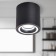 Lamp wall-flowing spot ERA OL47 BK, 80x90 mm, IP20, GU10, 12W, black color