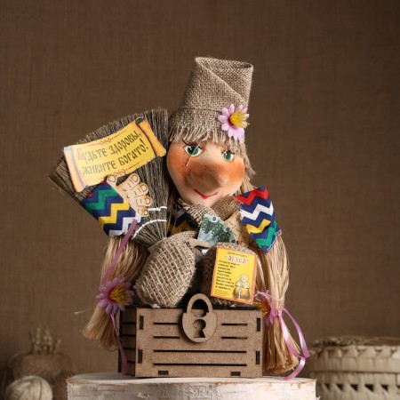 Orak-Domova "Baba Yaga on the chest", 30x29x23 cm, mix-10