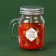 New Year's candle in a jar with a handle "Winter Patterns", the aroma of Babble Drama