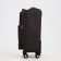 Small suitcase 20 "on lightning, code castle, with extension, brown color