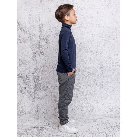 Turtleneck for a boy, height 140 cm, blue color-1